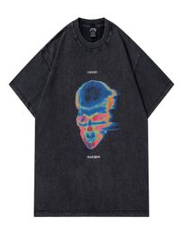 Men039s TShirts Y2k Oversize Man T Shirt Vintage Graphic Tee Shirts Half Sleeve High Street Hip Hop Casual Loose Skull Tshirts9362151