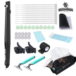 Kit tatuaggio Dragonhawk Poke Stick Set tatuaggio fai da te per principianti Fornitura di aghi per inchiostro D3080-1