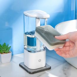 Hand Free 500ml Automatic Soap Dispenser Touchless Sanitizer Smart Sensor Liquid for Kitchen Bathroom 240105