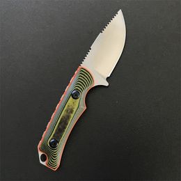 New BM 15017 Survival Straight Knife 8Cr13Mov Satin Drop Point Blade Full Tang G10 Handle Outdoor Camping Hiking Fixed Blade Knives with Kydex