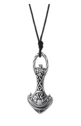 GX008 New Vintage Pagan Charms Amulet Viking Hammer Metal Religious Pendant European Style Necklaces For Man4896963