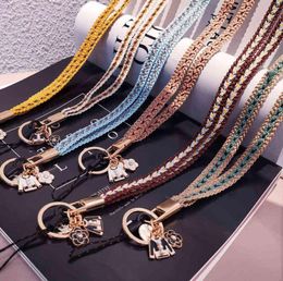 Mobile Phone Straps Phone Wrist Straps Weave Strap Wrist Rope Hanging Neck Rope Colourful Ornaments Key Chain AA2203181948179