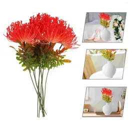 Decorative Flowers 10 Pcs Plastic Vase Artificial Flower Stems Living Room Decors Filling Arrangement Bouquets