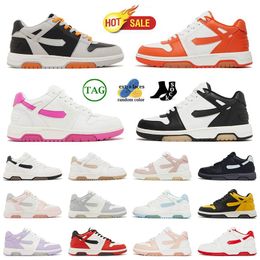 2024 New Arrival Skate Low Flat Casual Shoes Out Of Office Sneakers Mens Women Light White Pink Black Orange Outdoor OOO Low-Tops Skate Trainers Eur 36-45
