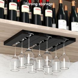 Kitchen Storage Wine Glass Rack Home Under Cabinet Goblet Stand Cup Drinkware Hanging Holder Accessories