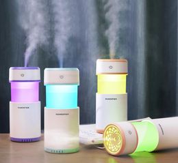 New Mini Pulling Humidifier Essential Oil Diffuser Aroma Lamp LED Night Light USB Ultrasonic Fogger Car Air Freshener1092586