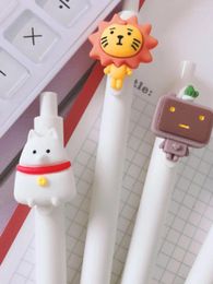 Pieces Lytwtw's Stationery Cute Lion Cartoon Press Gel Pen School Fashion Office Supplies Animals