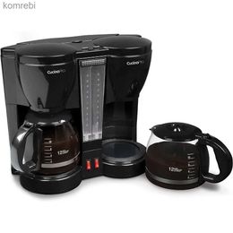 Coffee Makers CucinaPro Double Coffee Brewer Station - Dual Coffee Maker Brews two 12-cup Pots each with Individual Heating ElementsL240105