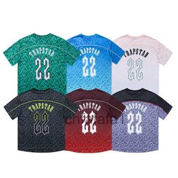 Designer Men Summer Trapstar T-shirt Rainbow Towel Embroidery Decoding Women t Shirt Tees Black Round Neck Tshirts RVDPG23K G23K