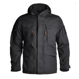 Men's Jackets 2024 Jacket Army Fans Combat Men Clothing Hunting Windbreaker Military Windproof Flight Pilot Coat Hood