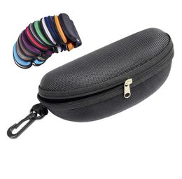 Oxford cloth black glasses case sunglass protection box EVA Zipper eyeglass package sunglasses case with hook eyewear accessor4081877