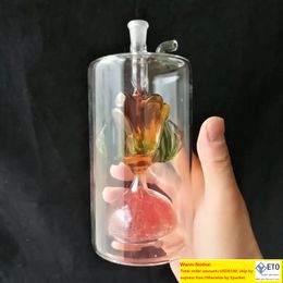 Oversized flower under the wire glass hookah Wholesale Glass Bongs Accessories Water Pipe Smoking ZZ