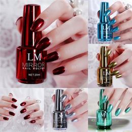 Fashion Metallic Nail Polish Magic Mirror Effect Chrome Harmless LongLasting Nail Art Polish Varnish DIY Nail Decoration Tool 240105