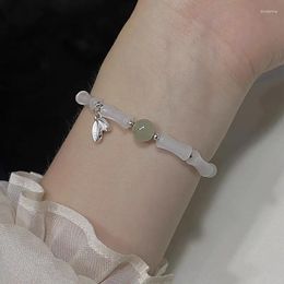 Charm Bracelets S925 Sterling Silver Bamboo Bracelet Girls 2024 Light Luxury Niche Delicate To Give Gifts Hand Jewellery