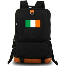 Ireland backpack IRL Country Flag daypack Eirinn school bag National Banner Print rucksack Leisure schoolbag Laptop day pack