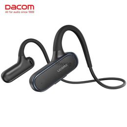 Cell Phone Earphones DACOM Wireless Headphones Bluetooth Earphones Physical Button Open Air Conduction IPX6 Waterproof Headset Fit For Android iOS YQ240105