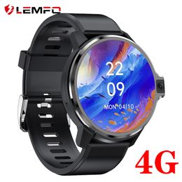 Watches LEMFO Android Smart Watch men 1050mAh LEMP Smartwatch 2022 GPS WiFi 4G 64G 1.6 inch 400*400 HD Dual Cameras Phone Watch for Men