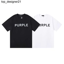 New 24ss Purple Tshirts Summer fashion brand Mens Womens Designers Sleeve Tops Letter Cotton Short Sleeve Polos Clothes mens tshirt