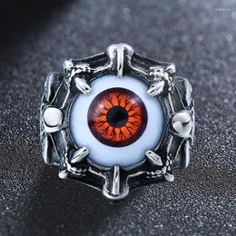 Cluster Rings Evil-Eye Men Women Personality Male Punk Devil-Eyeball Ring Jewellery Bar Night Club Accessories Gifts