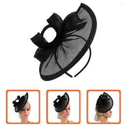 Bandanas Cocktail Party Hat Retro Decor Hair Bride Fascinator Hairpin Tea Hats For Women Abs Headdress Supplies