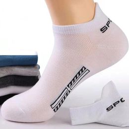 Jackets 10pairs/lot Men Ankle Socks Breathable Polyester Cotton Sports Mesh Casual Athletic Summer Thin Cut Short Sokken Size 3846