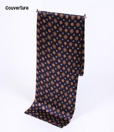 Scarves Couverture Men Silk Fashion Accessories Autumn Winter Male Long Scarf Cravat Bandana Tassel7487648