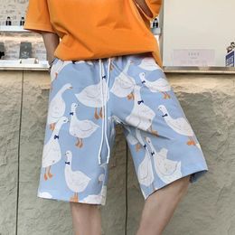 Men's Shorts Anime Graffiti Mens Summer Casual Neutral Fashion Hip Hop Cotton Sweat Short Pans Joggers Beach Sweatpants