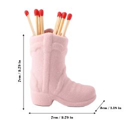 Durable and beautiful denim boot competition stand 1 piece 7.8 * 6.8 * 3.5cm cute bathroom candle holder creative gift 240105