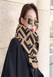 Design Autumn and Winter Letter Imitation Cashmere Scarf Women039s Warm Fashion Versatile Doublesided Shawl Live Broadcast3405756