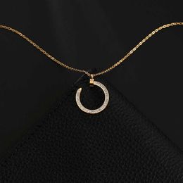 Designer Screw Pendant Necklace Love Series Fashion Luxury Jewelrys Carer Original Trendy 18K Gold Diamond for Women Men Necklace Silver Jewellery Necklaces YUB0