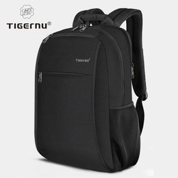 Tigernu Anti Fouling Fashion 15.6 inch Laptop Backpack Men Waterproof Material With 4.0A USB Charging Port Travel Bag Casual 240104