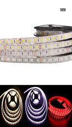 SMD 2835 5050 led strip tape light 12V 60ledsM waterproof IP65 IP21 Warm WhiteRGBRED BLUE GREEN Flexible rope stripe6249127