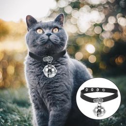 Dog Collars Pet Collar PU Cute Cat Necklace Puppy For Outdoor The Bell With Cats