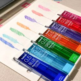 Japan Uni Nano Dia Color 0.5 0.7 -202NDC colored Mechanical pencil leads refills 0.5mm writing supplies 202NDC 240105
