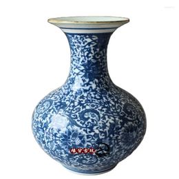 Bottles Chinese Ancient Kiln Porcelain Vase With Blue And White