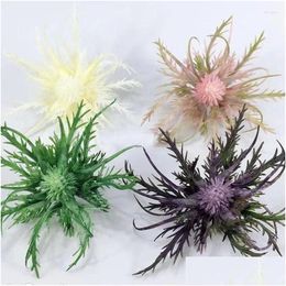 Decorative Flowers Wreaths Bonsai Artificial Plants 3 Forks And Wild Thorns Home Garden Decoration Flower Arrangement Seedling Fz192 D Othdn