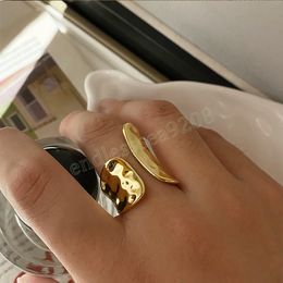 Modern Jewellery Cool Style Geometric Metllic Open Rings For Women Girl Party Celebration Gift Accessories