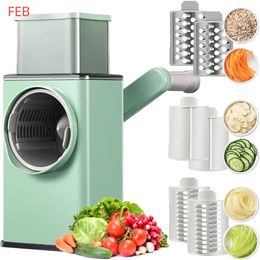 Multifunctional Vegetable Slicer Cutter Chopper Vegeta Graters Shredders Fruit Rotary handle Not Hurting Your Hands Kitchen Tool 240105