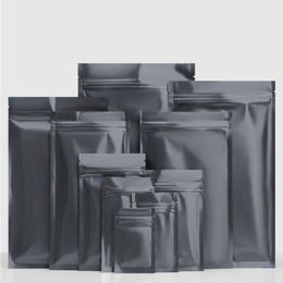 7X10cm 200pcs recloseable black mylar packing bags food sample power packaging bag gift and craft package storage Jiamq