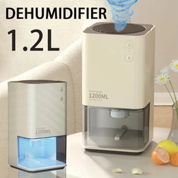 Dehumidifier Moisture Absorbers Air Dryer with 12L Water Tank Quiet for Home Basement Bathroom Wardrobe 240104