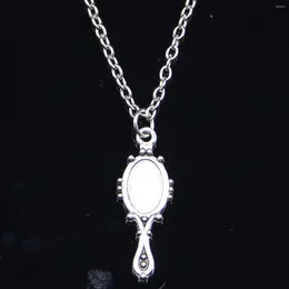 Chains 20pcs Fashion Necklace 27x10mm Devil Mirror Pendants Short Long Women Men Colar Gift Jewelry Choker