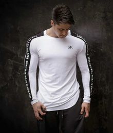 Men's T-Shirts Fitness Training Long Sleeve Base Shirt Top Breathable Elastic Moire Wicking Sweat Quick Dry Tight Quick Dry T240105