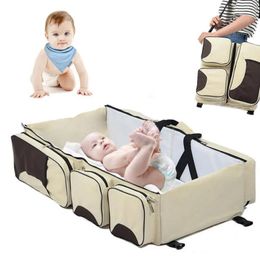 Baby Kingdom.Mum's Travel Handbag Baby's Bed.born Crib Pad Protection Cot Bumper Shoulders Bag-3 240104