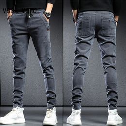 Spring Summer Black Gray Cargo Jeans Men Streetwear Denim Jogger Pants Baggy Harem Jean Trousers cargo pants men jeans 240104