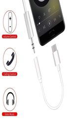 Type C 35 Jack Earphone Cable USB C to 35mm AUX Headphones Adapter For Huawei mate P20 pro Xiaomi Mix4762582