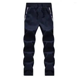 Men's Pants Camouflage Thin Fleece Trousers Y2k Outdoor Thermal Sports Jogging Casual Loose Sweatpants Male Elastic Waist