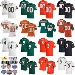 Stitch Football College Miami Hurricanes 51 Francisco Mauigoa Jerseys Mens ProSphere 7 Xavier Restrepo 28 Ajay Allen 4 Colbie Young 9 Tyler Van Dyke 3 Jacolby George