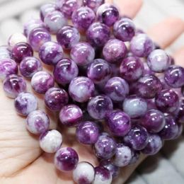 Loose Gemstones 2bracelets AKAC Approx8-10mm Natural Rare Mixed Purple Lepidolite Monet Garden Bracelet Beads