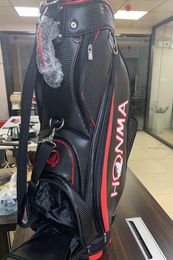 Bags Golf HONMA Cart Bags Unisex bag in black is made of PU Waterproof, large capacity Waterpro,