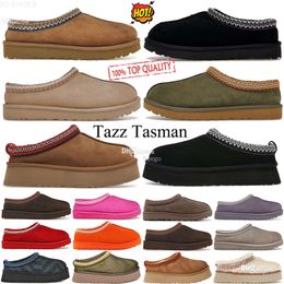 10 AWith box Designer Tazz Tasman Slippers Slides Classic Womens Classic Mustard Seed Ultra Mini Platform Boot Les Petites Suede Wool Seal Winter Booties Size 35-44